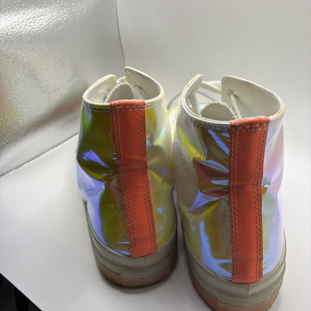 Converse All Star Chuck 70 Hi Iridescent High Top Lace Up Sneakers M11 W13 - Picture 4 of 7